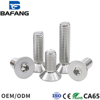 Vis et boulons hexagonaux à tête plate en acier inoxydable 304 DIN7991 de Chine, classe 6, filetage UNC anodisé