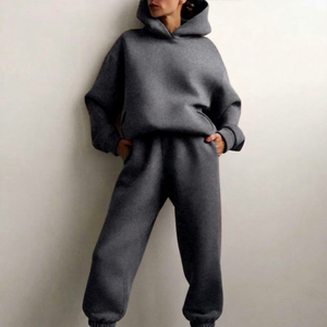 Conjunto de Chándal Oversize Personalizado al por Mayor, Ecológico, Unisex, de Invierno, Grueso, de Forro Polar, de Algodón/Poliéster Resistente al Viento - Product Image 1