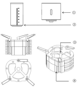 เครื่องฉีดเรซิ่นสำหรับงานทันตกรรมในห้องปฏิบัติการ กำลังไฟ 850 วัตต์ ผลิตจากโลหะ ได้รับการรับรองมาตรฐาน CE  รุ่น SENTERI S-1513 พร้อมฟังก์ชั่นฉีดเรซิ่นสำหรับฐานฟันปลอม - Product Image 6