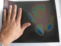 Custom Shape 25 Celsius Color Change Liquid Crystal Sheet