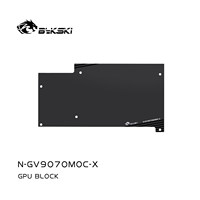 Bykski A-GV9070GMOC-X Blok Air Kartu Grafis dengan LED RGB untuk GIGABYTE RX 9070 XT GAMING OC 16G