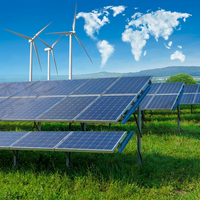 Système de montage solaire en aluminium anodisé, support de panneau PV, structure de support au sol, support de panneau solaire, station d'énergie solaire