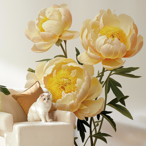 Adesivo adesivo da parete per piante carta da parati autoadesiva <span class=keywords><strong>soggiorno</strong></span> camera da letto sfondo vento brutto adesivo - Product Image 2