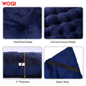 Cama Plegable para Camping Woqi 190x71x30cm, Reclinable Ajustable, para Uso en Exteriores y Playa, Acero Aleado, Azul Oscuro - Product Image 5