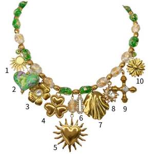 Collar Zoryn para Mujer, Moderno, Chapado en Oro de 18K, con Colgante en Forma de Corazón de Acero Inoxidable y Cadena de Eslabones, para Aniversario - Product Image 1