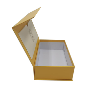 Custom Eco-Friendly yellow color Recycled Paper <b>Boxes</b> Glossy <b>Magnetic</b> Rigid Cardboard Logo Product Packaging - Product Image 5