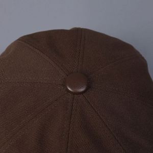 Boina Unisex de Piel Sintética con Visera, Estilo Británico Informal, para Otoño-Invierno 2025, Nueva Colección - Product Image 4