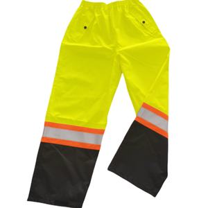 Men <strong>Fluorescent</strong> 100% <strong>Waterproof</strong> Reflective <strong>Safety</strong> Trousers Workwear Cargo Work <strong>Pants</strong> for Construction - Product Image 2