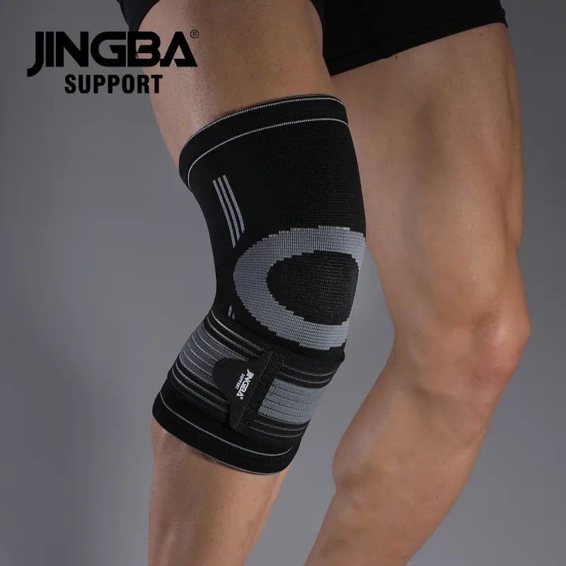 JINGBA SUPPORT 4167 Wholesale Custom New leg sleeve bandage knee straps For Lower Back Pain Relief Knee Support Brace