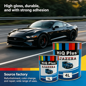 Vernice di Finitura 2K Nera di Alta Qualità, Rivestimento Acrilico Liquido Resistente alle Intemperie, Cartella <span class=keywords><strong>Colori</strong></span> per Verniciatura Auto in Carrozzeria - Product Image 1