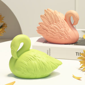 قالب شمع للعلاج العطري DM1120 ثلاثي الأبعاد على شكل فلامنغو، قالب سيليكون يمكنك صنعه بنفسك لتزيين المنزل بالجبس والخرسانة على شكل حيوانات - Product Image 5