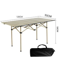 Table de pique-nique portable moderne en fer, étanche, réglable en hauteur, pliable, pour le camping, le jardin, la plage