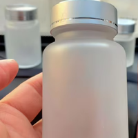 Bouteille en verre dépoli pour infusions, soins de santé, médicaments, pilules, vitamines, capsules, avec bouchon à vis, 60, 100, 120, 150 ml, Australie