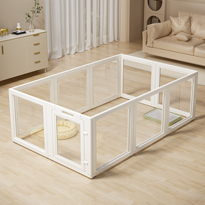 Corral Plegable de Acrílico para Perros, Modular, 6/8/10/12 Piezas, Valla Transparente Portátil para Mascotas de Interior, OEM Disponible - Product Image 1