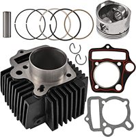 Pièces de moteur 52.4mm Cylindre Big Bore Kits avec joints et jeu de pistons pour 4 temps Coolster ATV 110cc Pit Quad Dirt Bike
