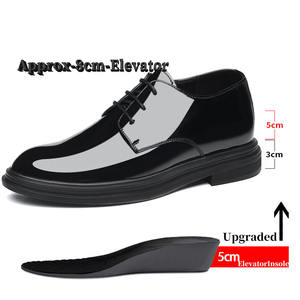 Zapatos de charol de caña baja para hombre, novedad 2026, cómodos, con alzas de 6 cm, calzado formal de negocios y casual - Product Image 4
