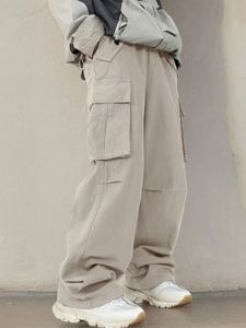 Custom Loose Practical Pocket Men's <strong>Pants</strong> Casual Streetwear Loose Twill Men's <strong>Pants</strong> Cargo Jogging Bottoms - Product Image 1