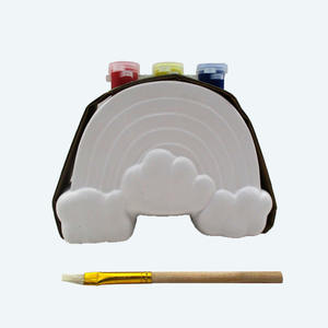 Venta al por mayor de bizcocho de cerámica personalizado sin pintar redondo <span class=keywords><strong>unicornio</strong></span> suculentas DIY macetas y jarrón <span class=keywords><strong>maceta</strong></span> decoración del jardín del hogar - Product Image 3