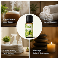 Échantillon Gratuit Huile de Parfum Huile de Citron 10ml 20ml 30ml Bouteille en Verre Huile Essentielle de Citron Pure pour SPA Aromathérapie