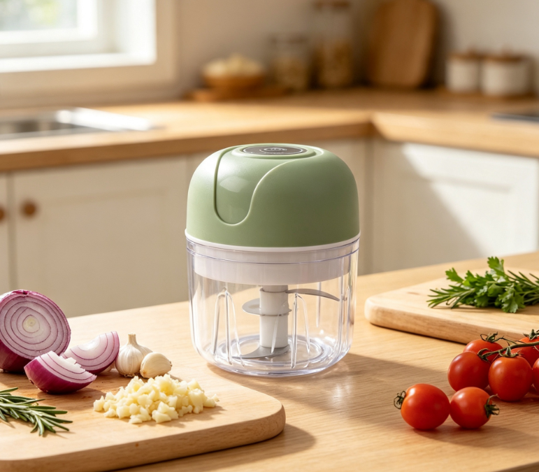 Electric Garlic Herb Press 250ml USB Rechargeable Mini Chopper ...