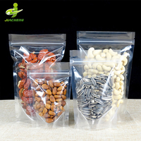 Sac en plastique Transparent avec fermeture à glissière, Mini imprimée, personnalisés, pour noix, épices, piment, emballage pour aliments, unités