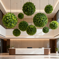 Plantes artificielles décoratives de qualité supérieure, boule verte, faux gazon, sphère décorative d'extérieur pour jardin, paysage, décoration intérieure