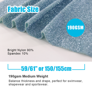 <span class=keywords><strong>2022</strong></span> Wingtex ที่มีคุณภาพสูงเงาแวววาว160gsm ไนลอน50% แปนเด็กซ์5% เงิน45% Lurex ผ้าโลหะสำหรับชุดว่ายน้ำ - Product Image 2