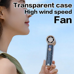 2026 Trending <b>Mini</b> Body Bladeless Handheld <b>Fan</b> <b>USB</b> Rechargeable 30dB Low Noise High Speed 3000mAh 7 Hour Use 5 Gear - Product Image 4