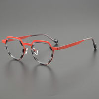 Lunettes de lecture unisexes à monture intégrale à motif géométrique en rouge, bleu, violet, rose, orange - Confortables et livraison rapide