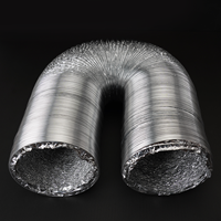 Bouches d'aération Flexible Grill Tuyau Aluminium Conduit Ventilation Simple ou Double Couche Aluminium Contemporain 10 Mètres 30 M/s 0.036mm
