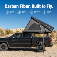 Carpa de Techo Triangular Zentopia de Fibra de Carbono 3K, Carcasa Rígida, para 2 Personas, Ligera, Impermeable para las Cuatro Estaciones, de Fácil Montaje con Escalera