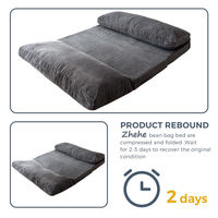 Canapé de méditation coréen moderne pliable sans pieds, pouf, coussin de salon, chaise-lit avec tissu durable résistant aux intempéries, 1 place