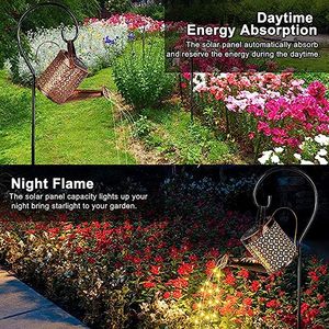 Arrosoir <span class=keywords><strong>solaire</strong></span> LED imperméable à l'eau, arrosoir à eau chaude, lanterne à cordes lumineuses pour jardin extérieur - Product Image 4