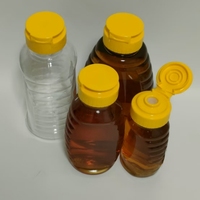 Bouteille de miel en PET à presser en gros, 100 ml, 150 ml, 250 ml, 500 ml, 1000 ml, bouteille à presser pour le miel