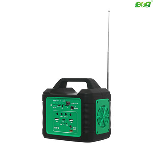 ESG <b>Solar</b> Music Speaker System with Built-in LED Lights Radio MP3 for Camping - Product Image 1
