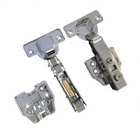 Charnière de table pliante dissimulée à glissière continue, petite charnière de porte en acier 3D à fermeture douce pour armoires et meubles