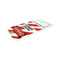 Lockout Tagout, Kit de verrouillage Tagout PVC plastique, réutilisable, rouge, panneaux de sécurité d'ingénierie