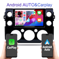 Autoradio Noir Haut de Gamme pour Toyota FJ Cruiser 2007-2018 avec Commandes au Volant, DVR, Plug & Play, Compatible Système d'Origine