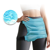 Grand enveloppement de fessier avec gel pour compresse chaude et froide, idéal pour soulager la douleur post-chirurgie, sciatique et fracture