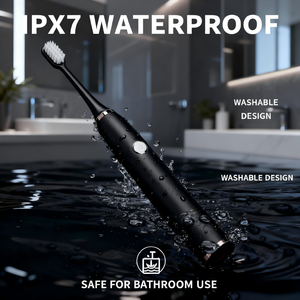 Электрическая зубная щетка для взрослых с ультразвуковой вибрацией, 41000 вибраций в минуту, мягкая щетина, беспроводная зарядка, 30 дней автономной работы, IPX7 - Product Image 6