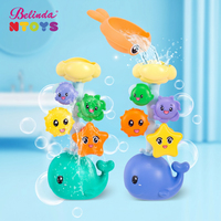 Ensemble de jouets de bain pour bébé Belinda Whale, jouets de bain à engrenages rotatifs, jouets de bain amusants et éducatifs pour enfants, cadeaux