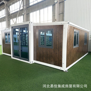 Maison conteneur pliable et extensible, design moderne rectangulaire, avec installation sur site - Product Image 3