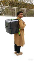 Sac à dos isotherme portable personnalisé avec fermeture éclair pour la livraison de nourriture et de boissons