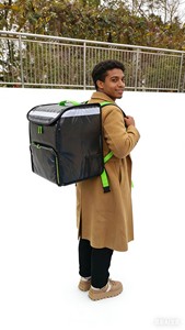 Zaino Termico Portatile Personalizzato con Chiusura a Cerniera per Consegna di Cibo e Bevande - Product Image 2