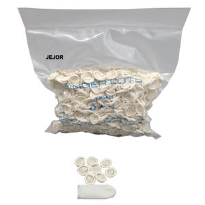 500g poederloze antislip cleanroom witte latex vingerhoesjes voor de elektronica-industrie - Product Image 6