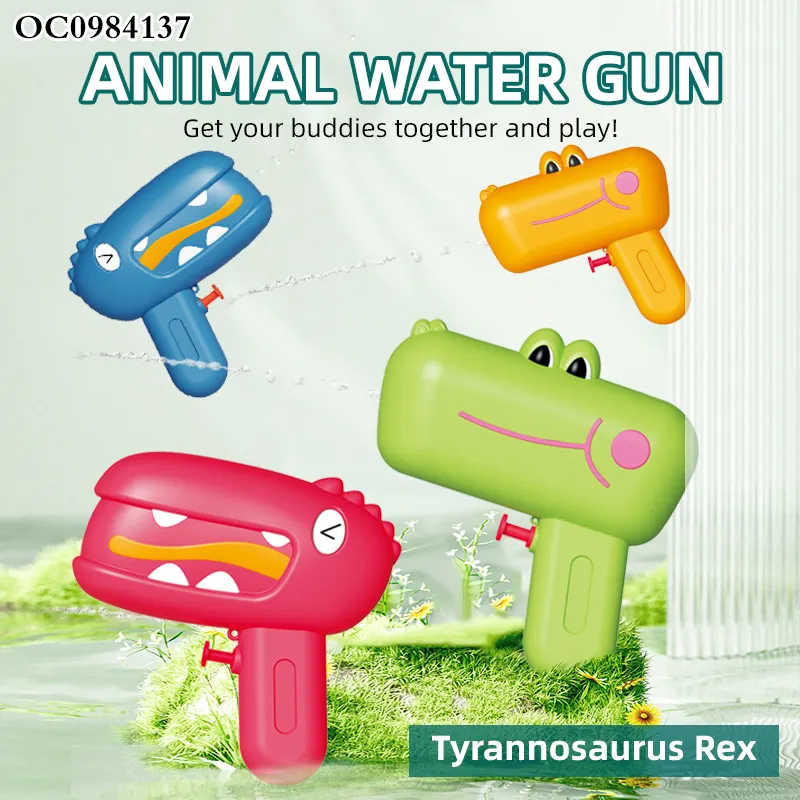 Aangepaste Kleine Dinosaurus Plastic Waterpistolen Groothandel Speelgoed 2024 Voor Kinderen Om Te Spelen Met Logo