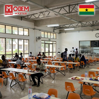 MINYI BOW Ghana : Ensemble de mobilier de restauration pour écoles – Fabricant de tables, bureaux et chaises métalliques pour écoles