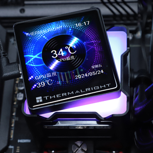 NOUVEAU Refroidisseur de processeur liquide AIO Thermalright Elite Vision 360 ARGB Noir & Blanc avec écran IPS 360 mm et ventilateur PWM pour PC de bureau de jeu - Product Image 5