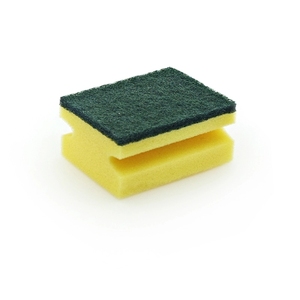 Éponge de nettoyage de cuisine double face, éponges à vaisselle, tampons à récurer, éponge jaune et verte, brosse de nettoyage de cuisine - Product Image 5