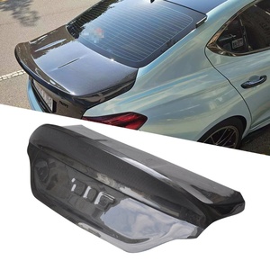 CSL Style Carbon Fiber Rear Trunk <b>Boot</b> Cover for 2017-2020 Hyundai G70 Genesis Auto Tuning Exterior Accessories - Product Image 2